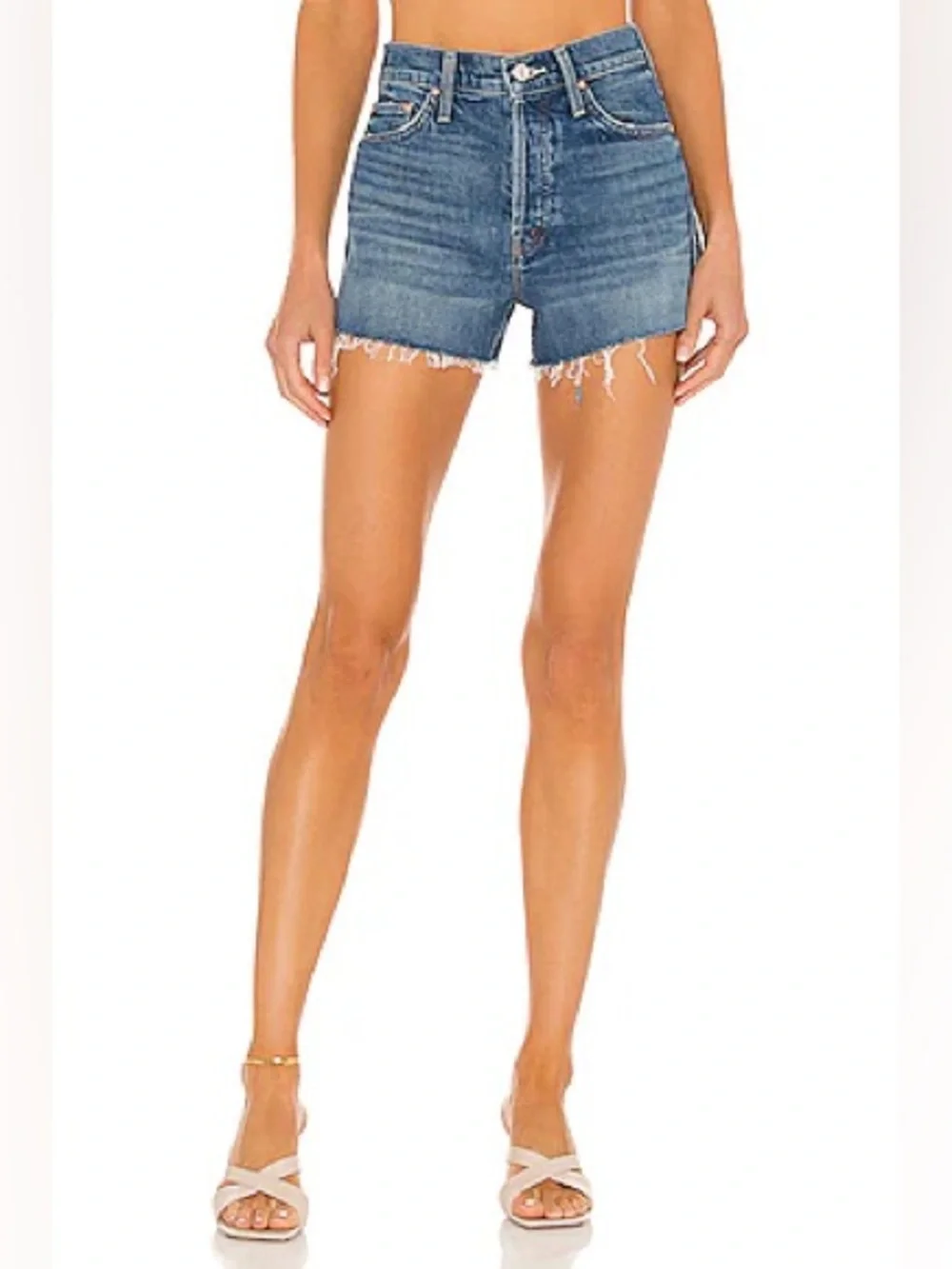 MOTHER Superior the Tomcat Kick Fray Short Playing with Scissors size 27 - Picture 1 of 6